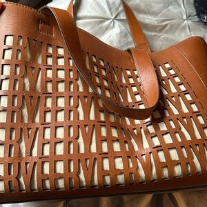 Frye logo tote pool bag. Includes dust bag